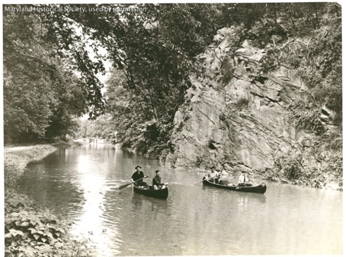 Canoes on the canal